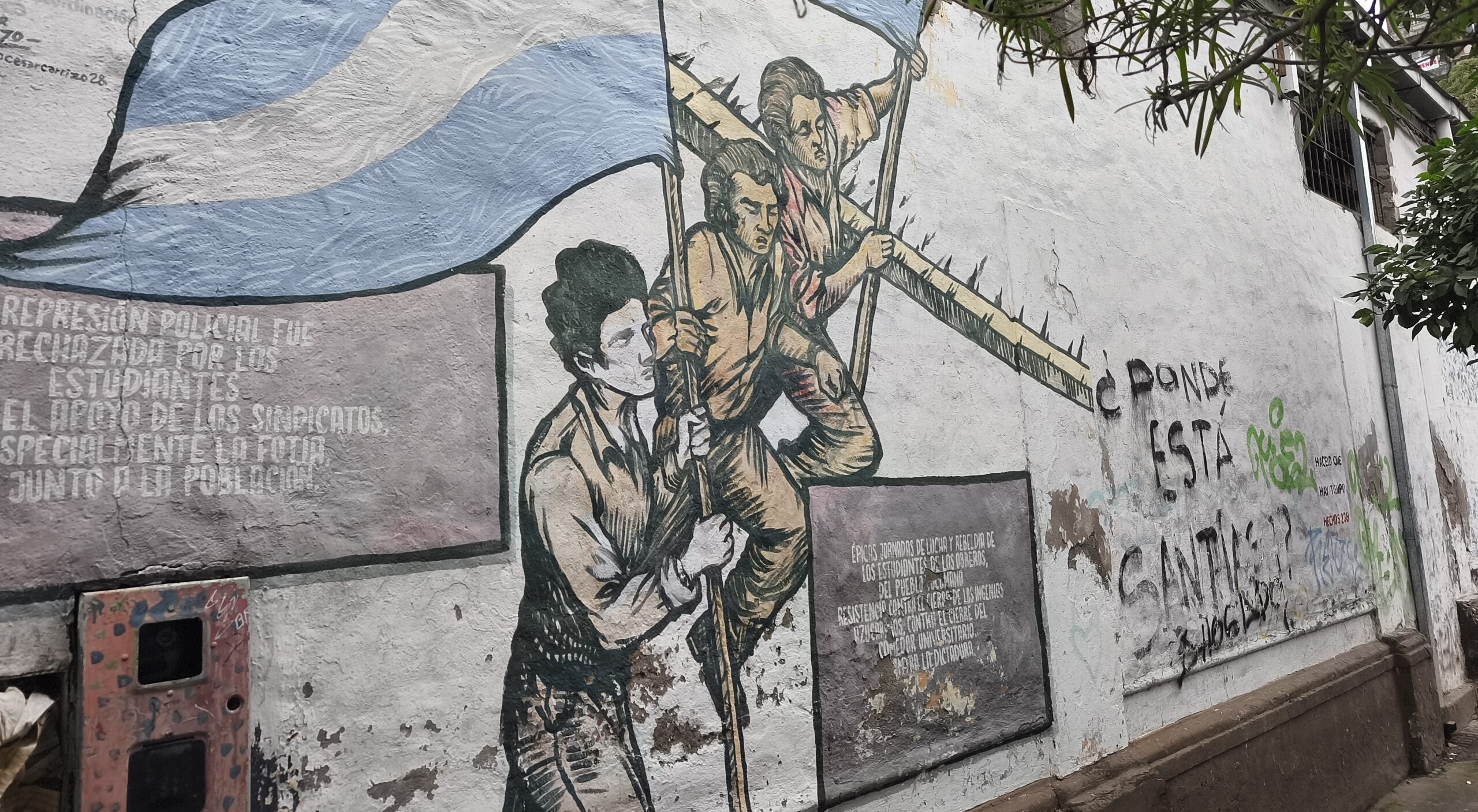 Huellas de 1966, la historia en un mural